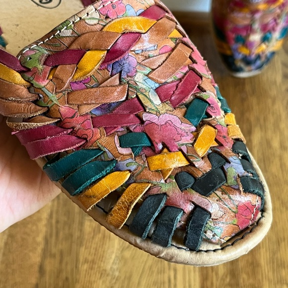 Garibay Authentic Mexican Rainbow Artisan Leather Huaraches Sandal Sz 10… - Picture 2 of 5